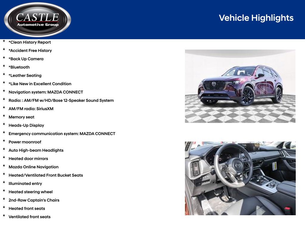 Used 2026 MAZDA CX-90 3.3 Turbo w/ Premium Sport Pkg AWD/4WD image 4