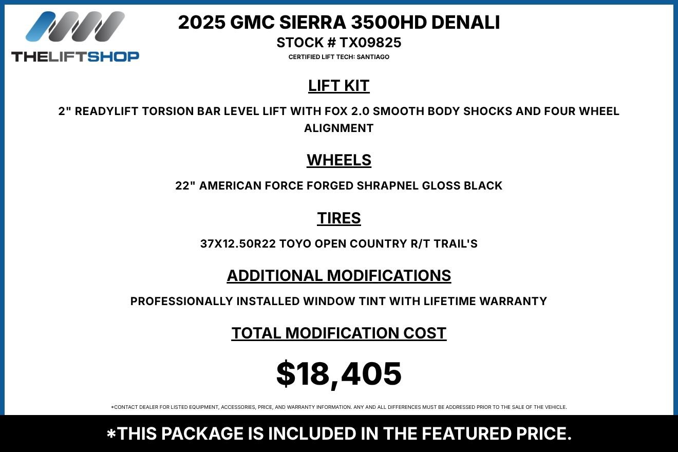 Used 2025 GMC Sierra 3500 Denali w/ Denali Reserve Package AWD/4WD image 2