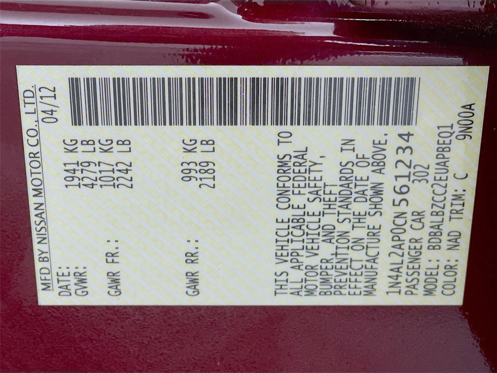 Used 2012 Nissan Altima 2.5 SL w/ 2.5SL Pkg image 34