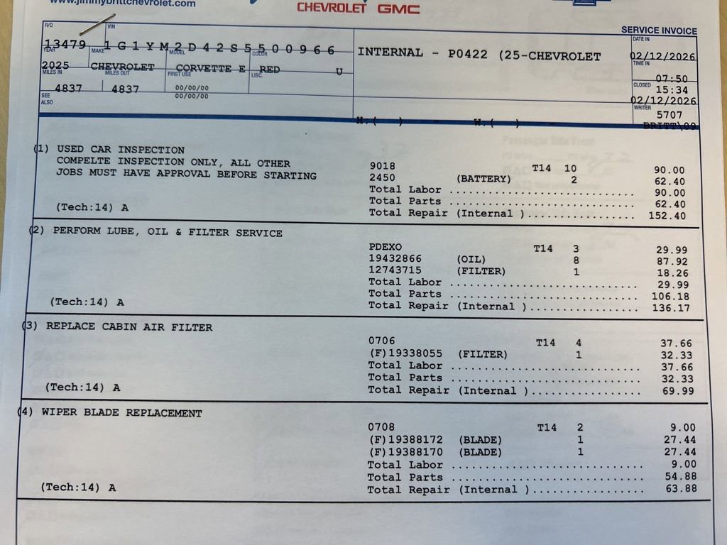 Used 2025 Chevrolet Corvette E-Ray w/ Stealth Interior Trim Package image 17