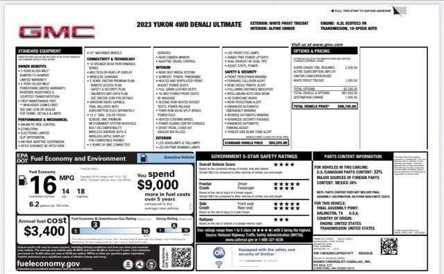 Used 2023 GMC Yukon Denali Ultimate AWD/4WD image 31