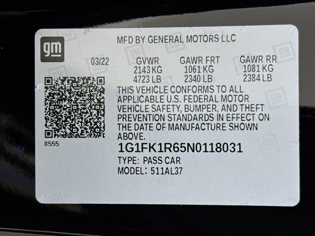 Used 2022 Chevrolet Camaro ZL1 image 31