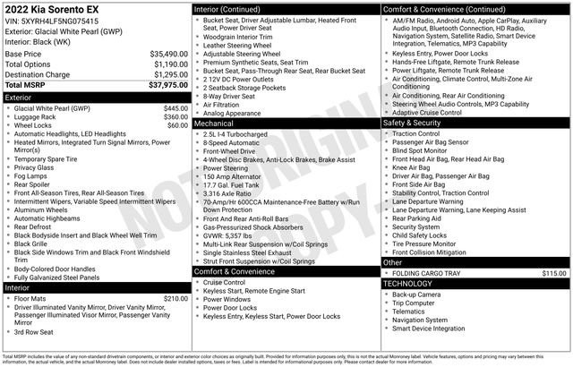 Used 2022 Kia Sorento EX image 4