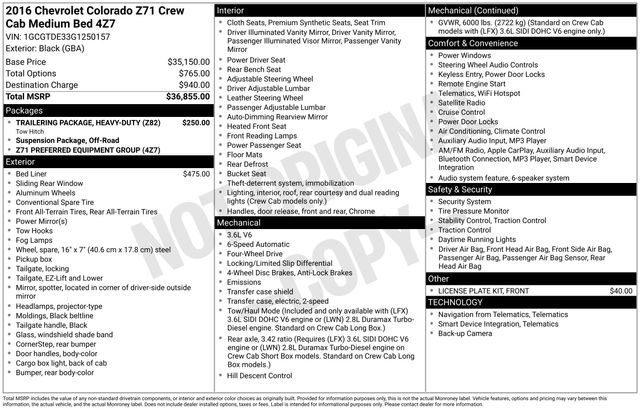 Used 2016 Chevrolet Colorado Z71 image 7