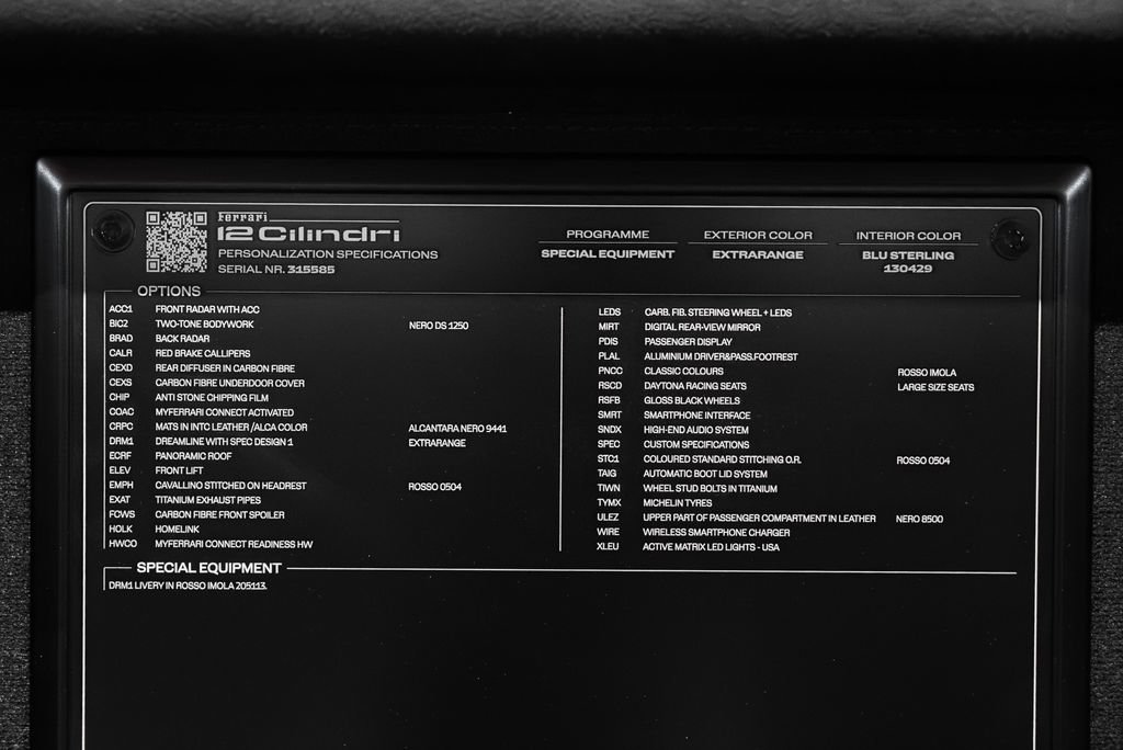 Certified 2025 Ferrari 12Cilindri RWD image 24