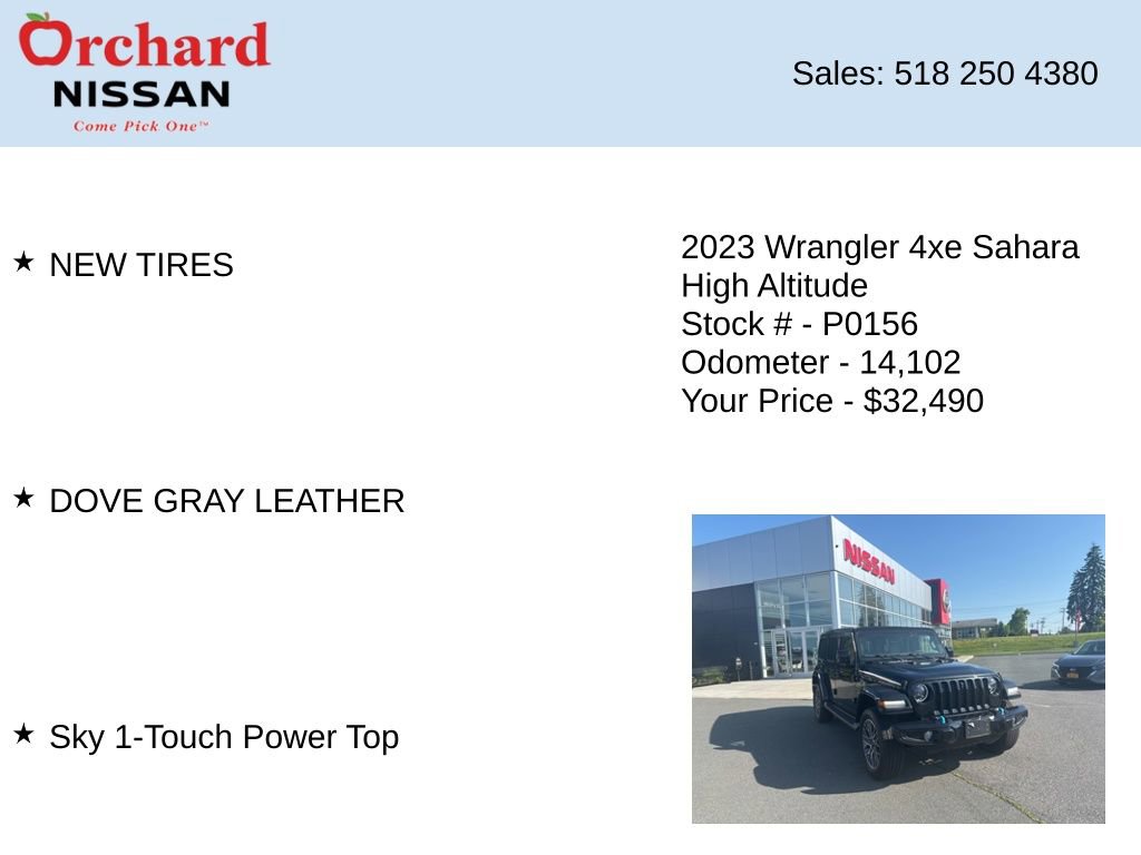 Used 2023 Jeep Wrangler Unlimited Sahara AWD/4WD image 7