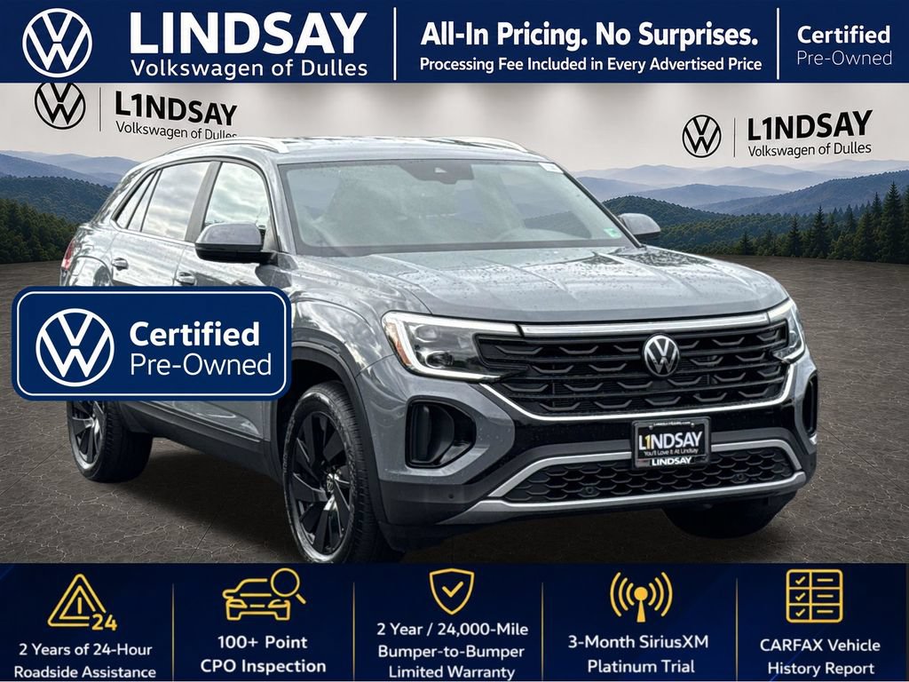 Used 2024 Volkswagen Atlas Cross Sport SE w/ Black Wheel Package AWD/4WD image 1