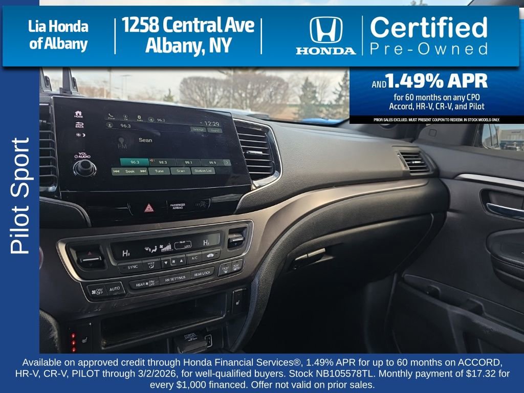Certified 2022 Honda Pilot Sport image 20