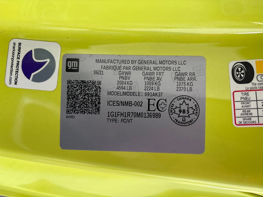 Used 2021 Chevrolet Camaro SS RWD image 25