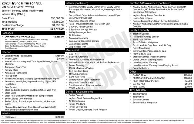 Certified 2023 Hyundai Tucson SEL w/ Convenience Package image 5