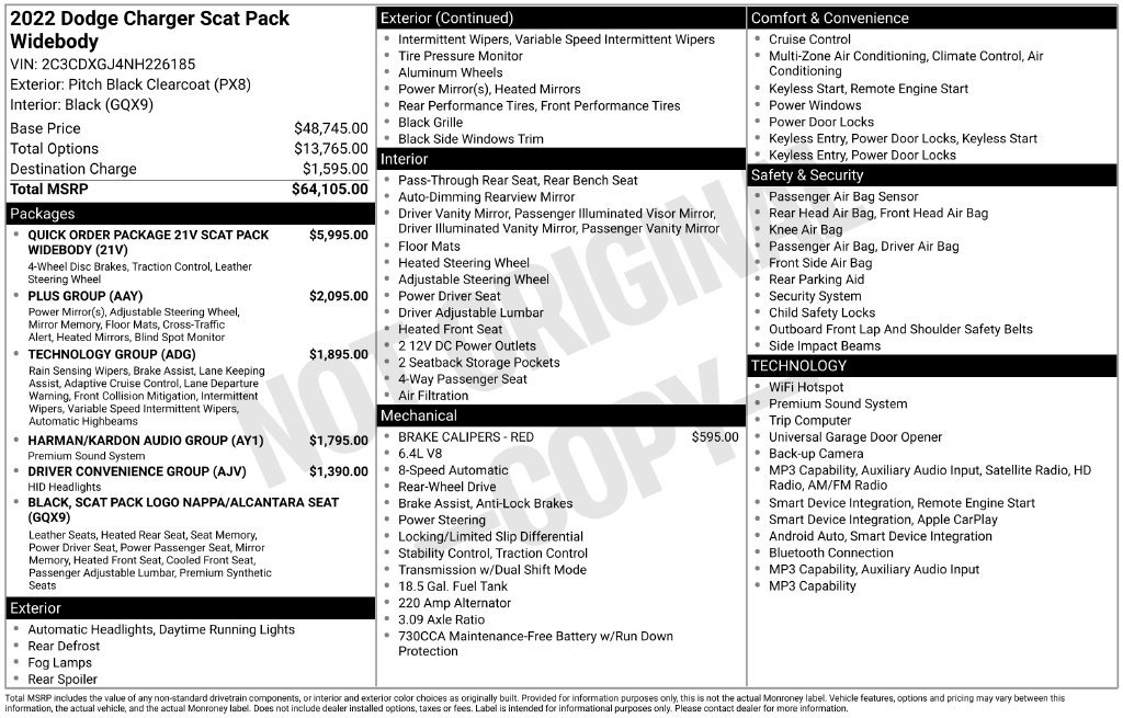 Certified 2022 Dodge Charger Scat Pack RWD image 8