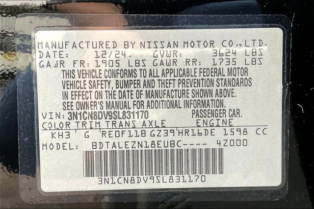 New 2025 Nissan Versa S w/ S Plus Package image 14