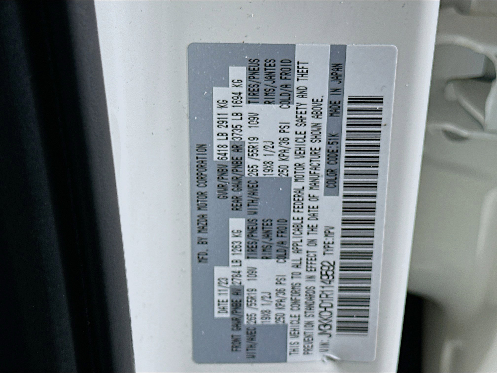 Used 2024 MAZDA CX-90 3.3 Turbo w/ Preferred Plus image 12