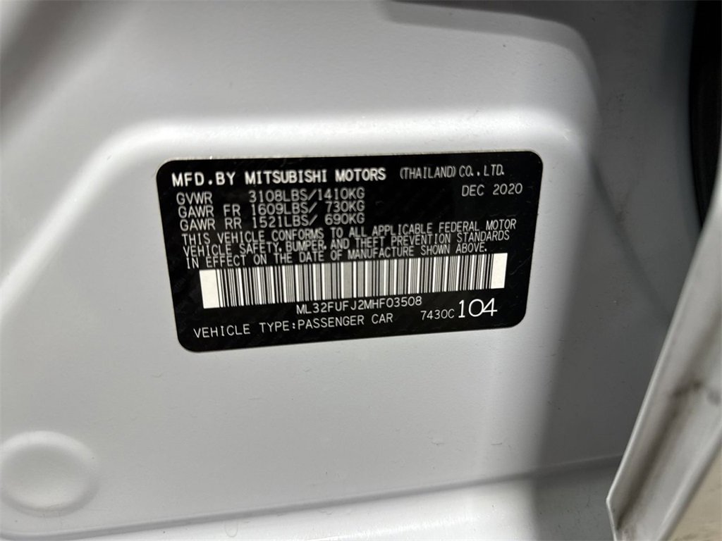 Used 2021 Mitsubishi Mirage G4 LE image 27