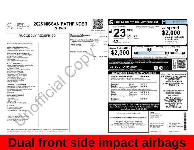 Used 2025 Nissan Pathfinder S AWD/4WD image 36