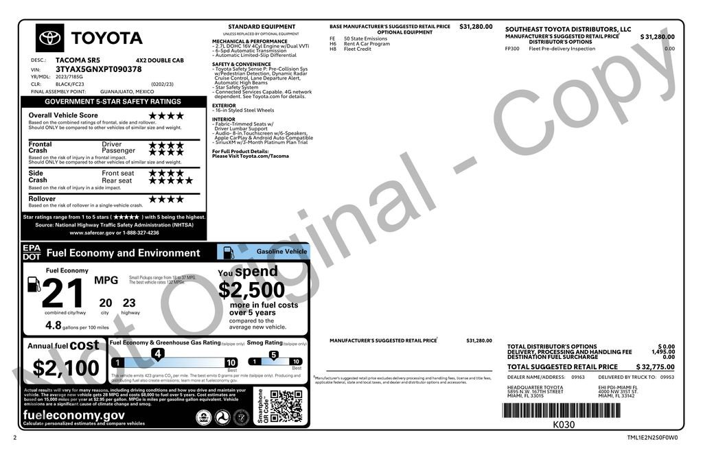 Used 2023 Toyota Tacoma SR image 4