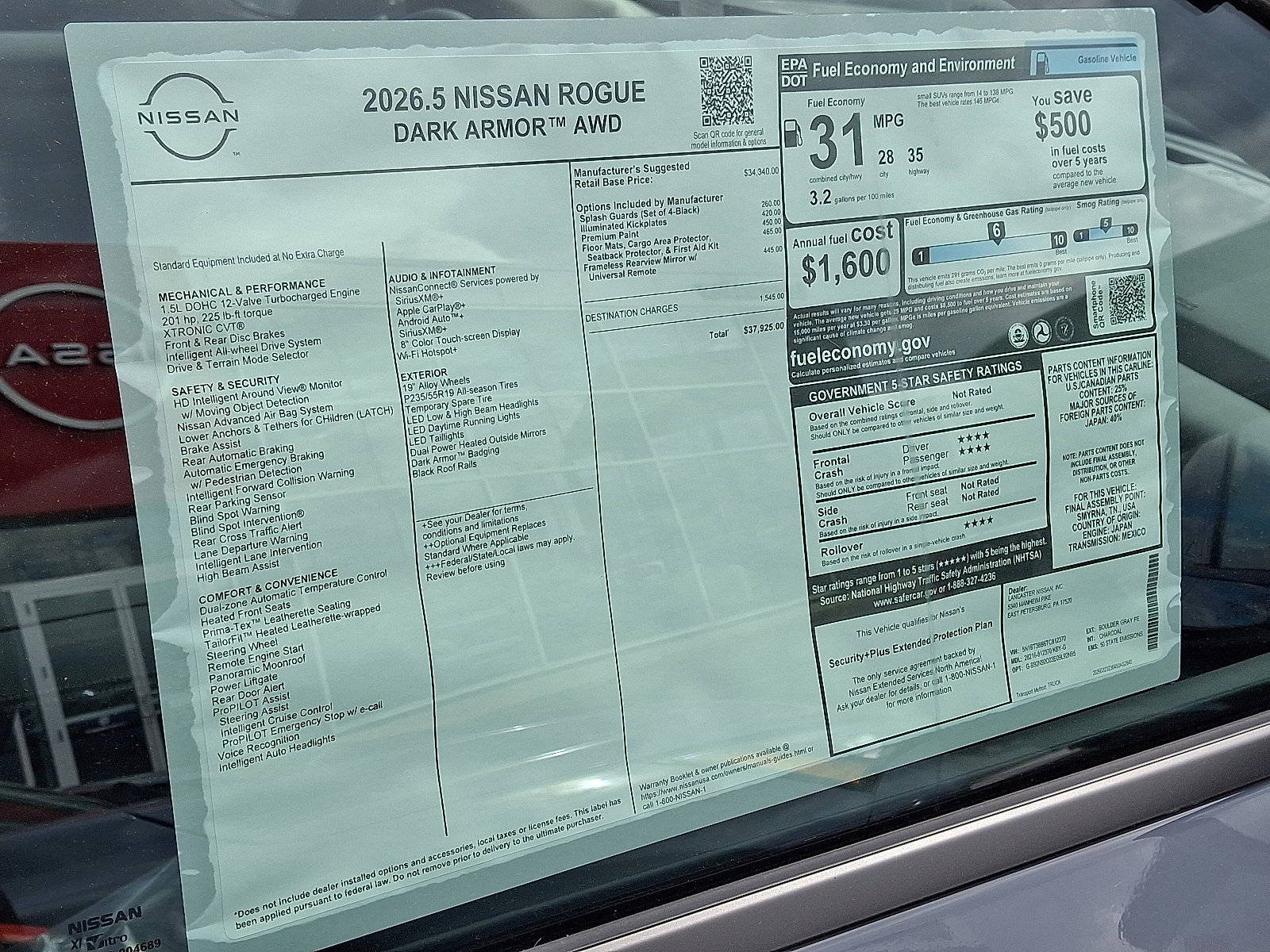 New 2026 Nissan Rogue SV AWD/4WD image 7