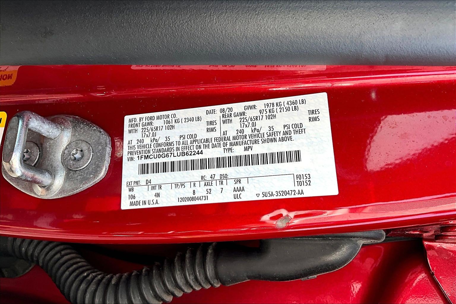 Used 2020 Ford Escape SE FWD image 19