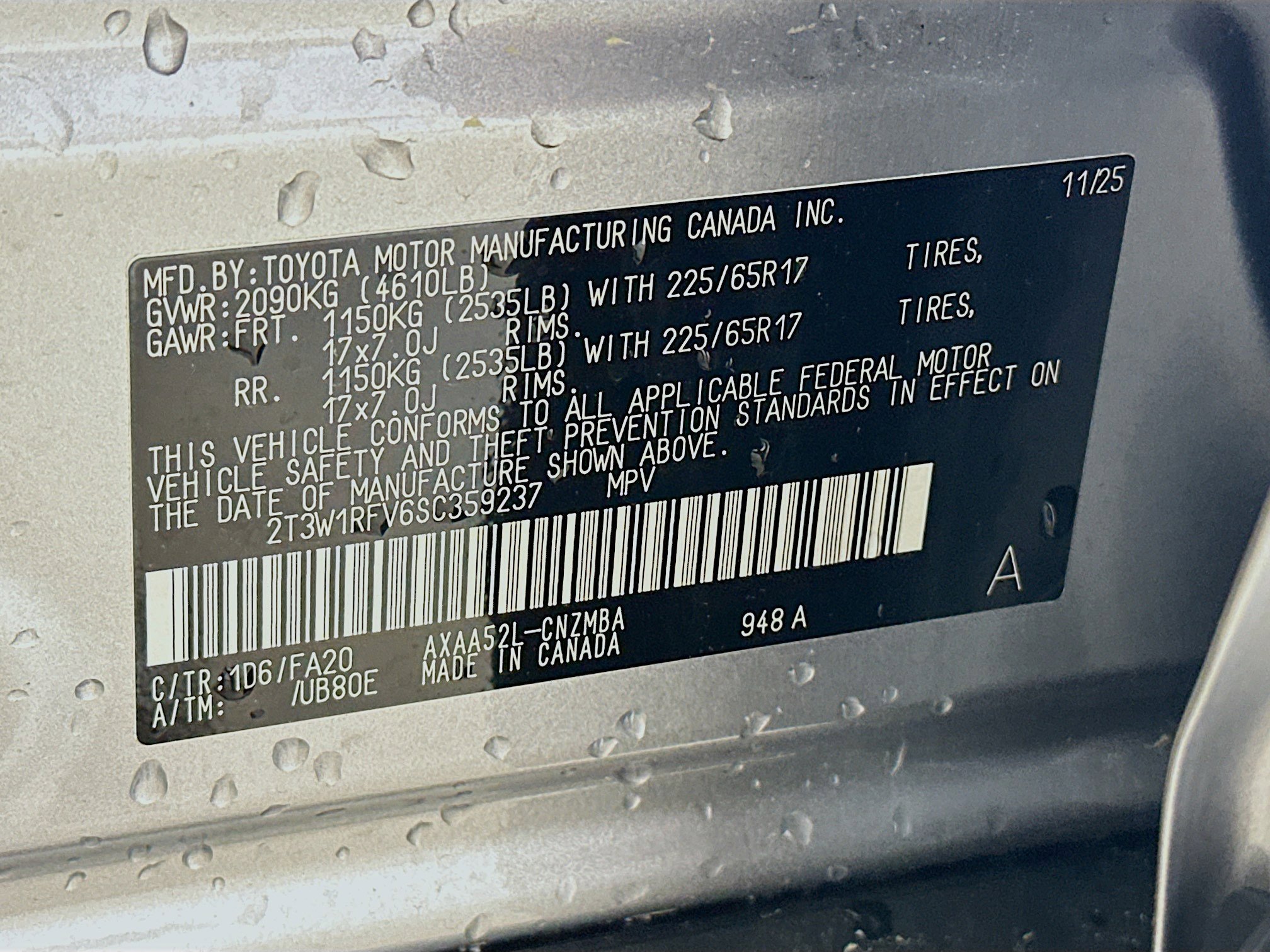 Used 2025 Toyota RAV4 XLE w/ Convenience Package FWD image 12
