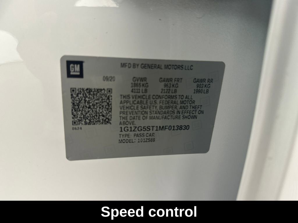 Used 2021 Chevrolet Malibu RS w/ LPO, Convenience Package 1 FWD image 14