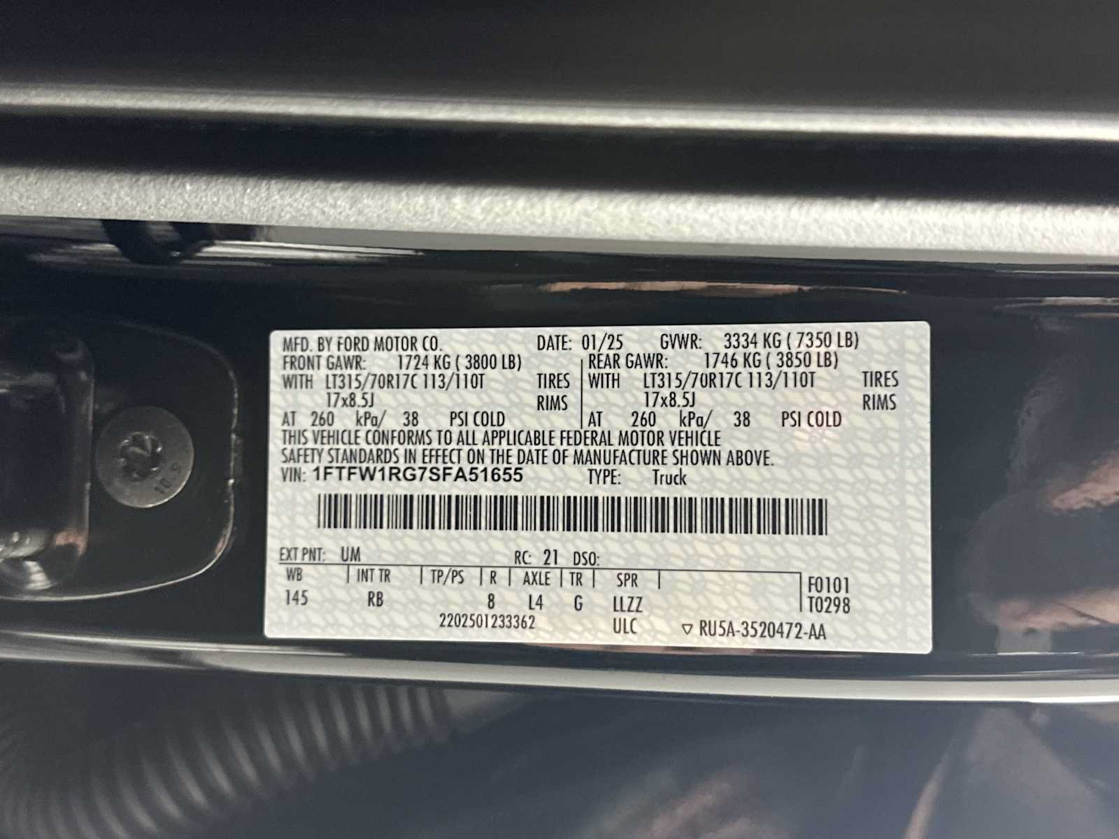 Used 2025 Ford F150 Raptor AWD/4WD image 38