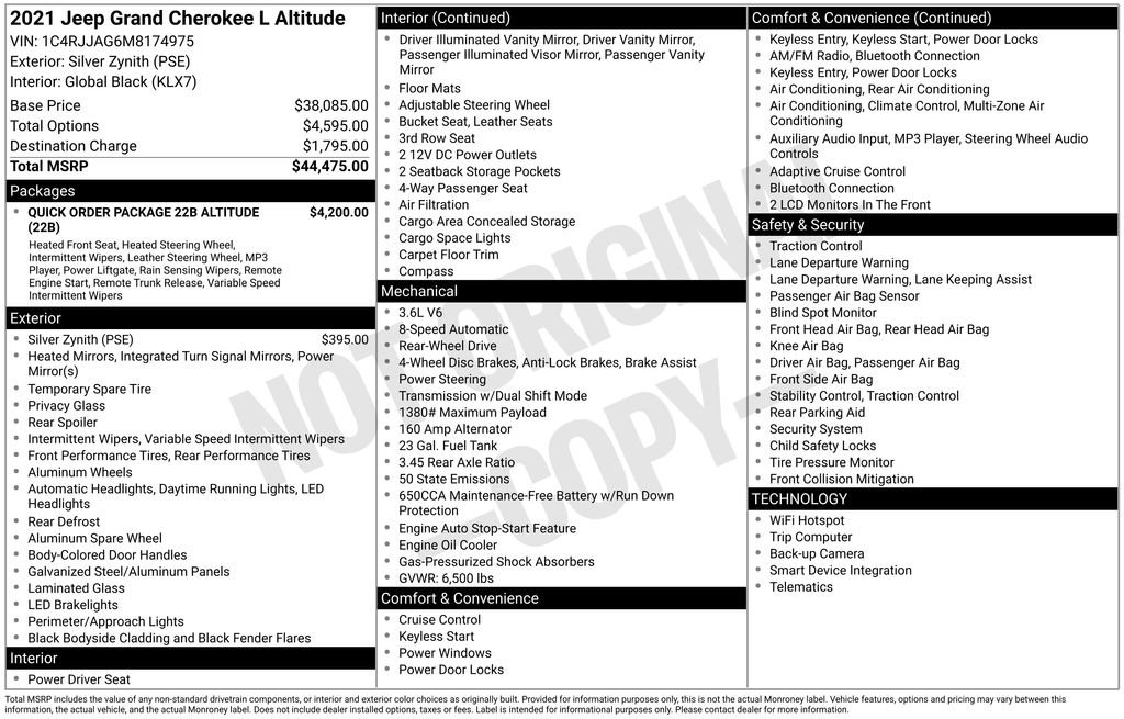 Used 2021 Jeep Grand Cherokee L Laredo image 15