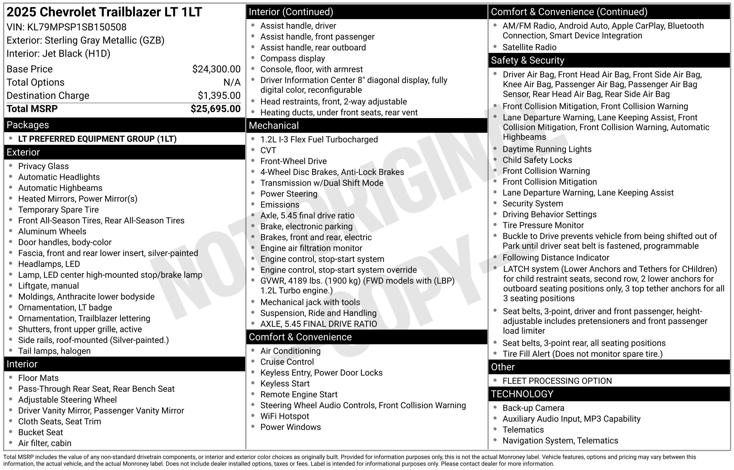 Used 2025 Chevrolet TrailBlazer LT FWD image 36