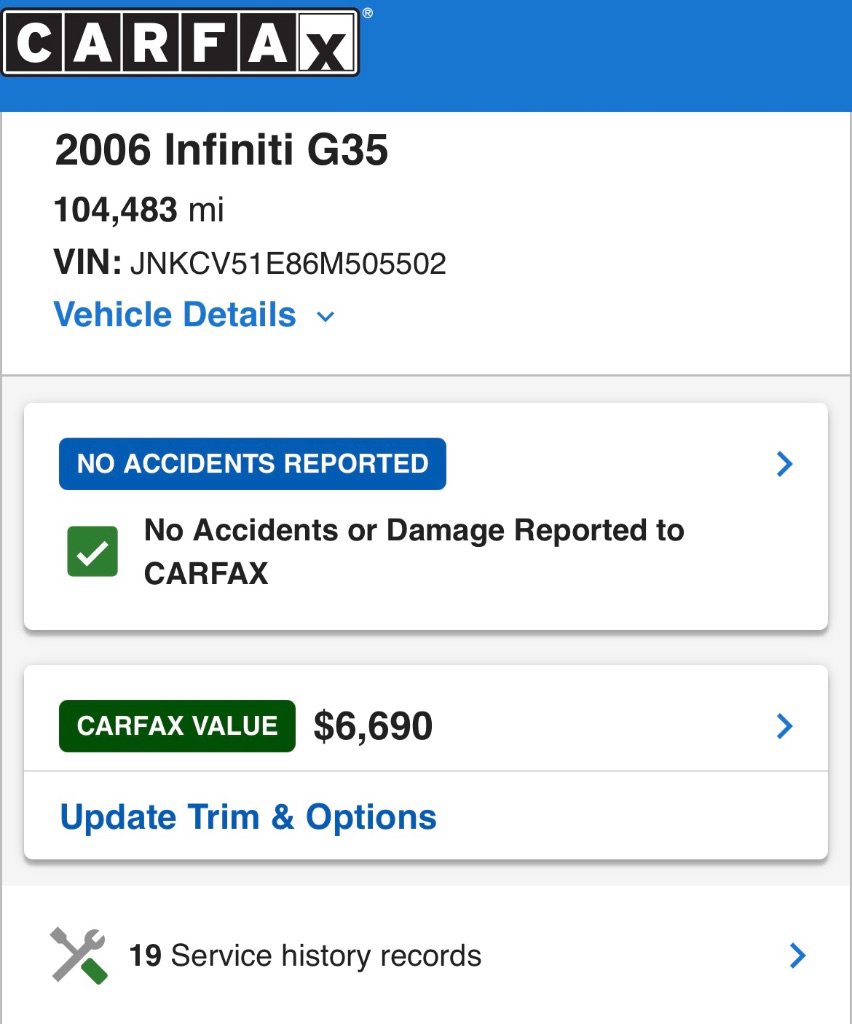 Used 2006 INFINITI G35 Sedan w/ (P03) Premium Pkg C RWD image 2
