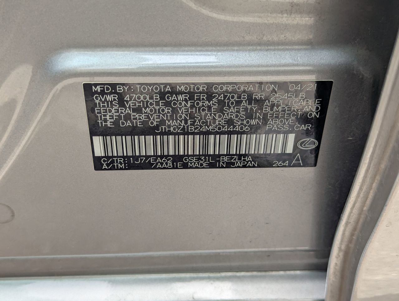 Used 2021 Lexus IS 350 F Sport w/ Navigation Package RWD image 10