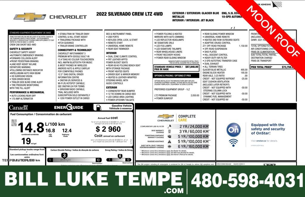 Used 2022 Chevrolet Silverado 1500 LTZ