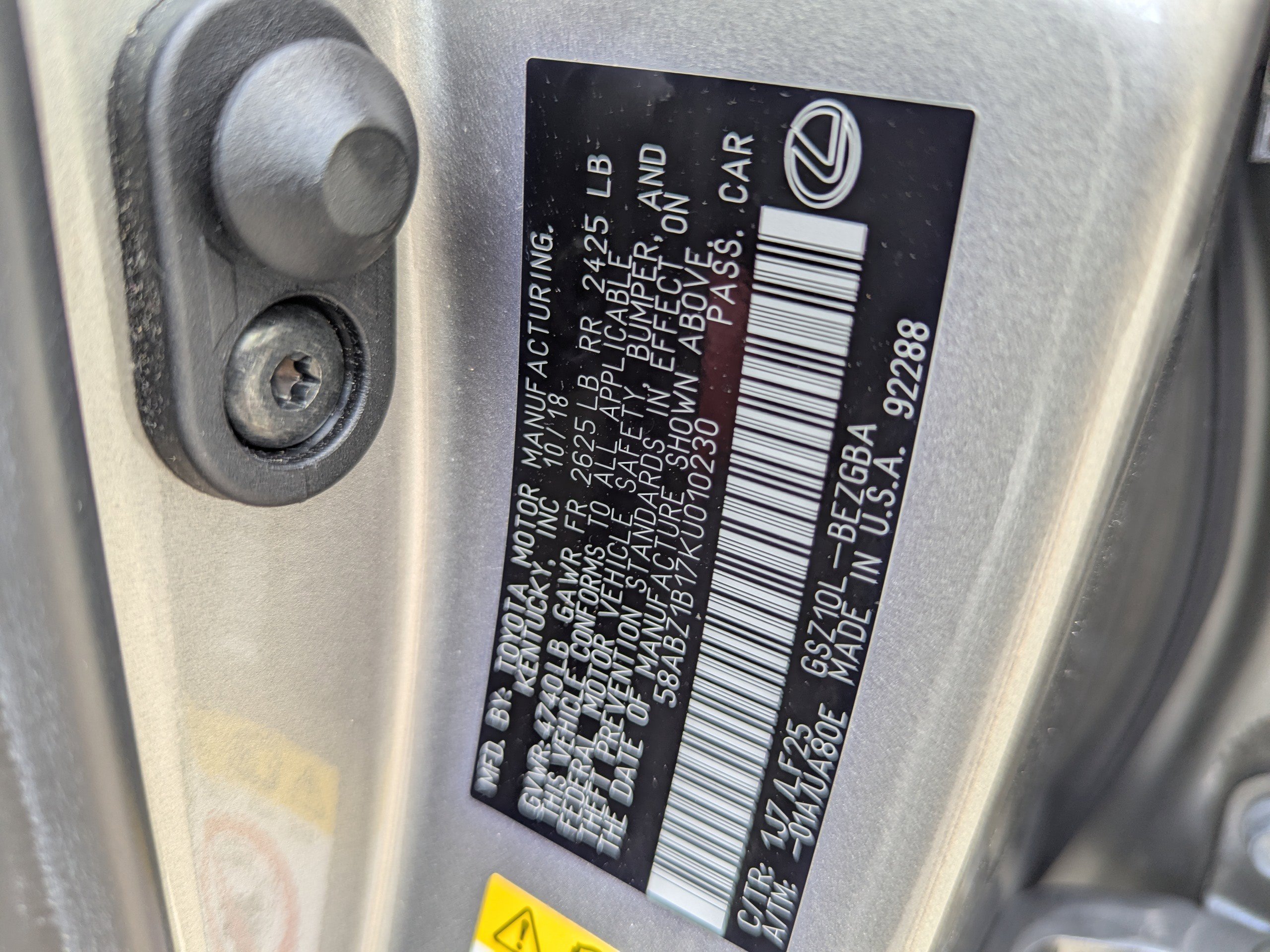 Used 2019 Lexus ES 350 F Sport image 43