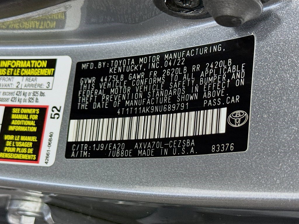 Used 2022 Toyota Camry SE w/ Convenience Package FWD image 39