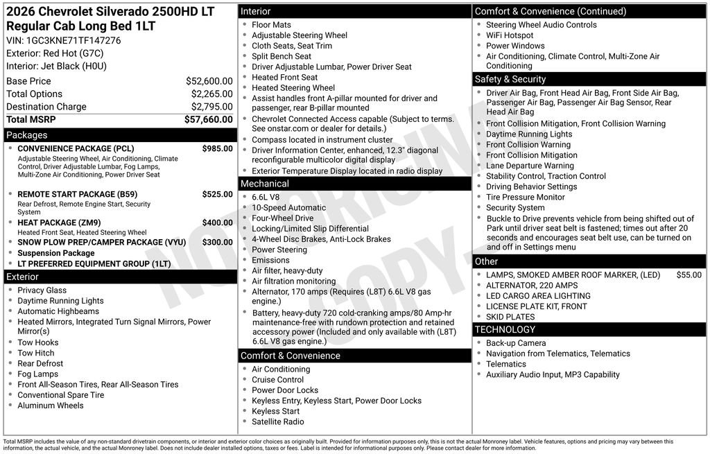 New 2026 Chevrolet Silverado 2500 LT w/ Convenience Package image 8