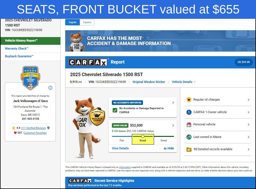 Used 2025 Chevrolet Silverado 1500 RST w/ Convenience Package II image 13