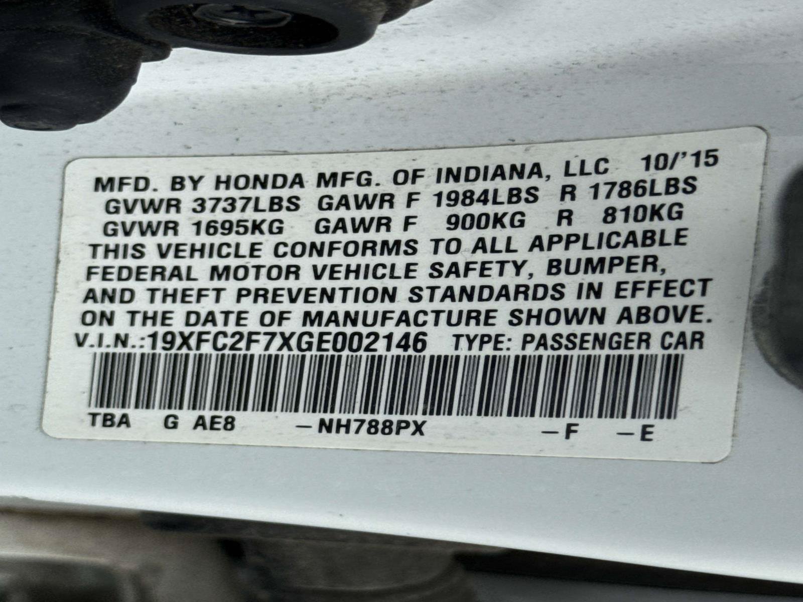 Used 2016 Honda Civic EX image 25