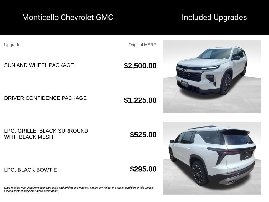 New 2026 Chevrolet Traverse LT w/ Sun and Wheel Package FWD image 5