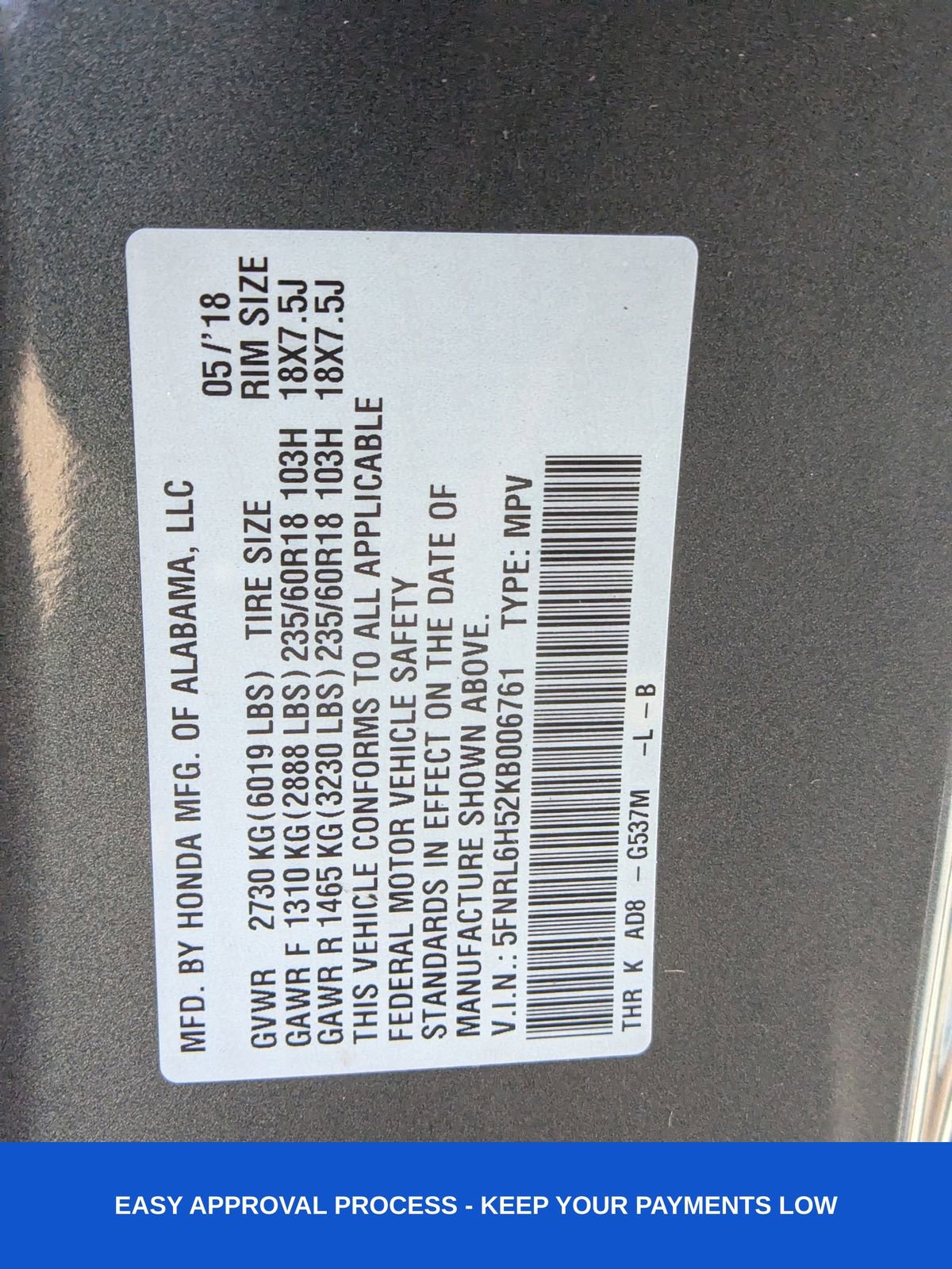 Used 2019 Honda Odyssey EX image 21