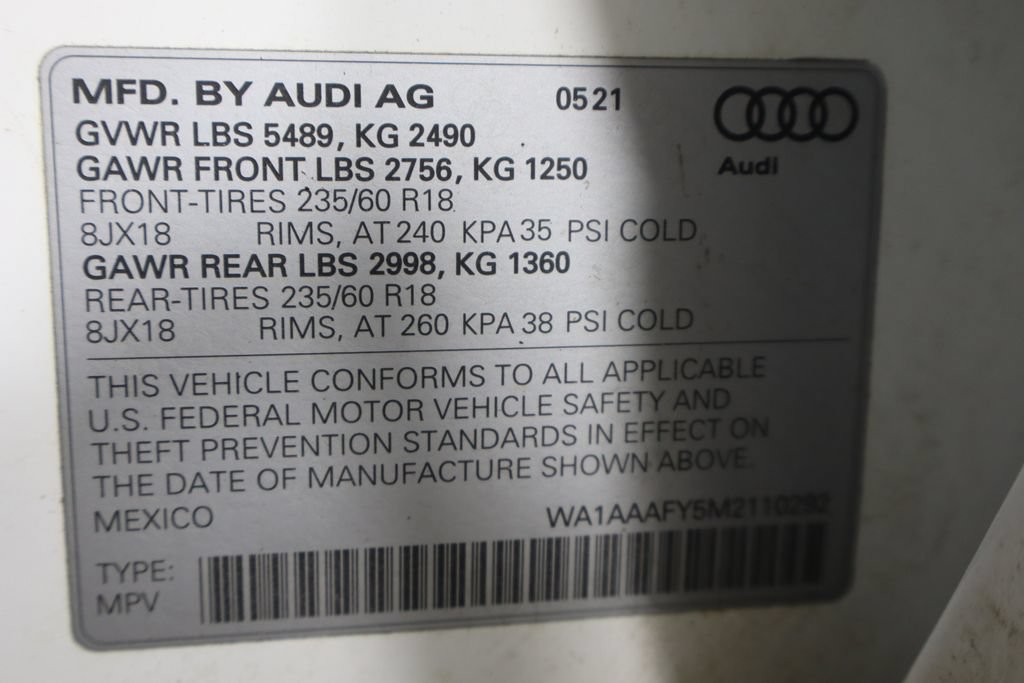Used 2021 Audi Q5 2.0T Premium w/ Convenience Package AWD/4WD image 40