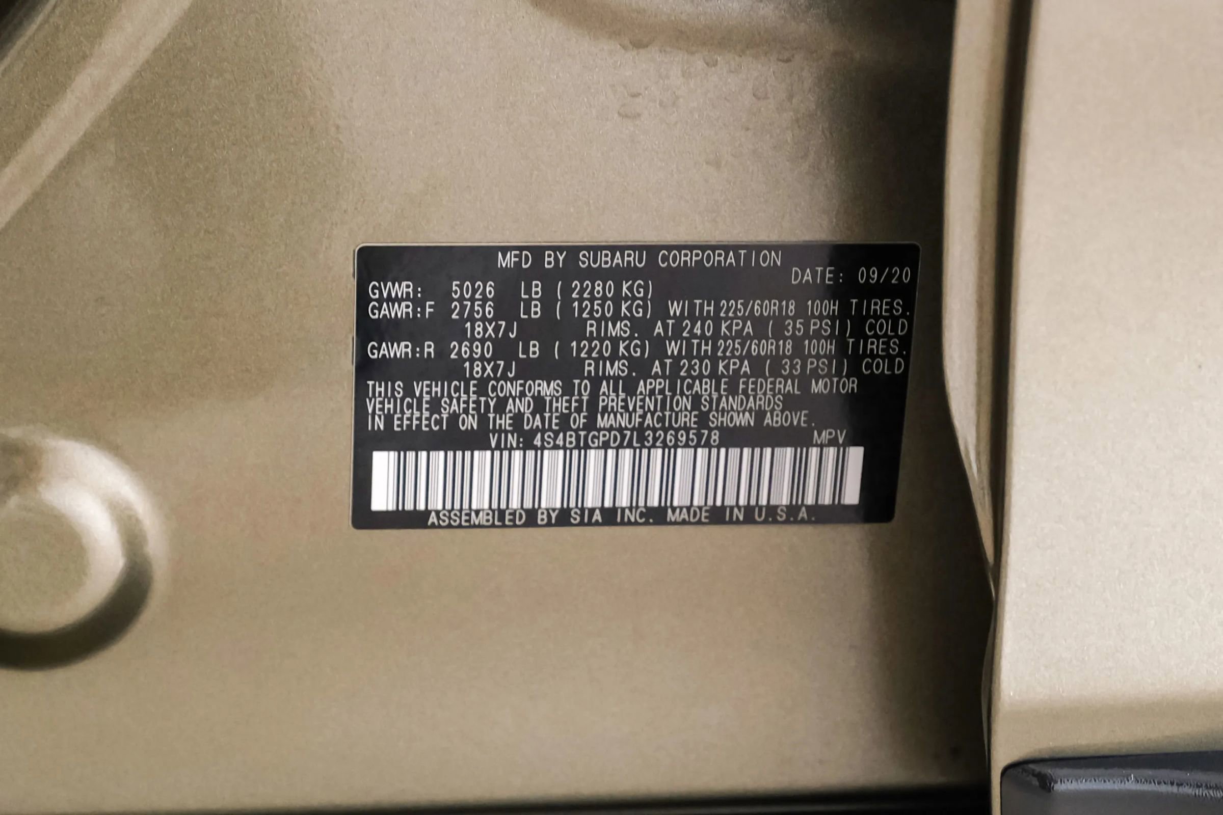 Used 2020 Subaru Outback Touring XT AWD/4WD image 56