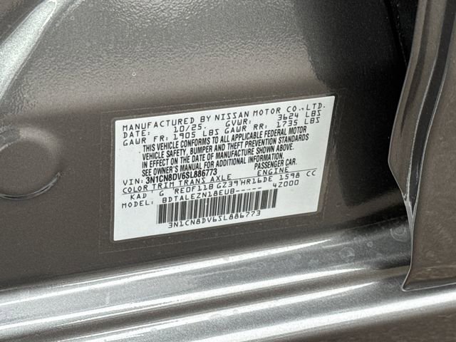 New 2025 Nissan Versa S w/ Trunk Package image 27