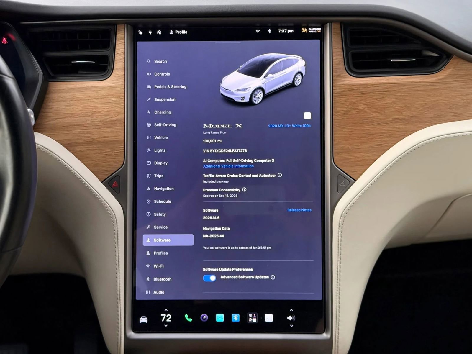 Used 2020 Tesla Model X Long Range AWD/4WD image 13