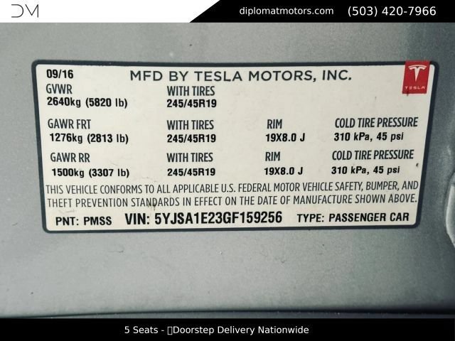 Used 2016 Tesla Model S 90D AWD/4WD image 44