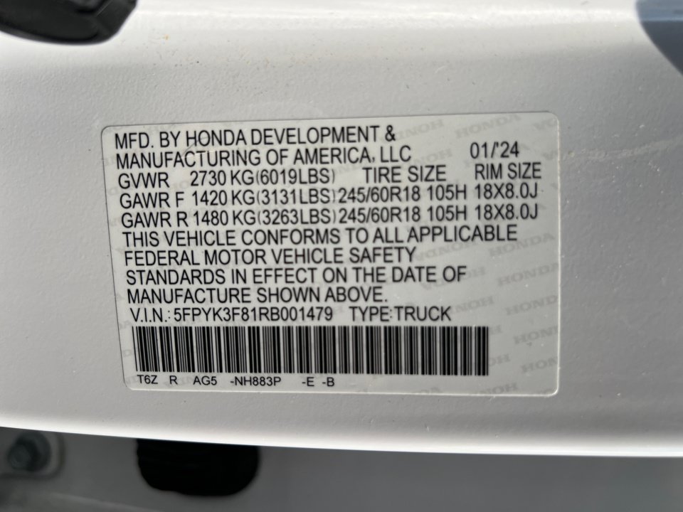 Certified 2024 Honda Ridgeline Black Edition image 34