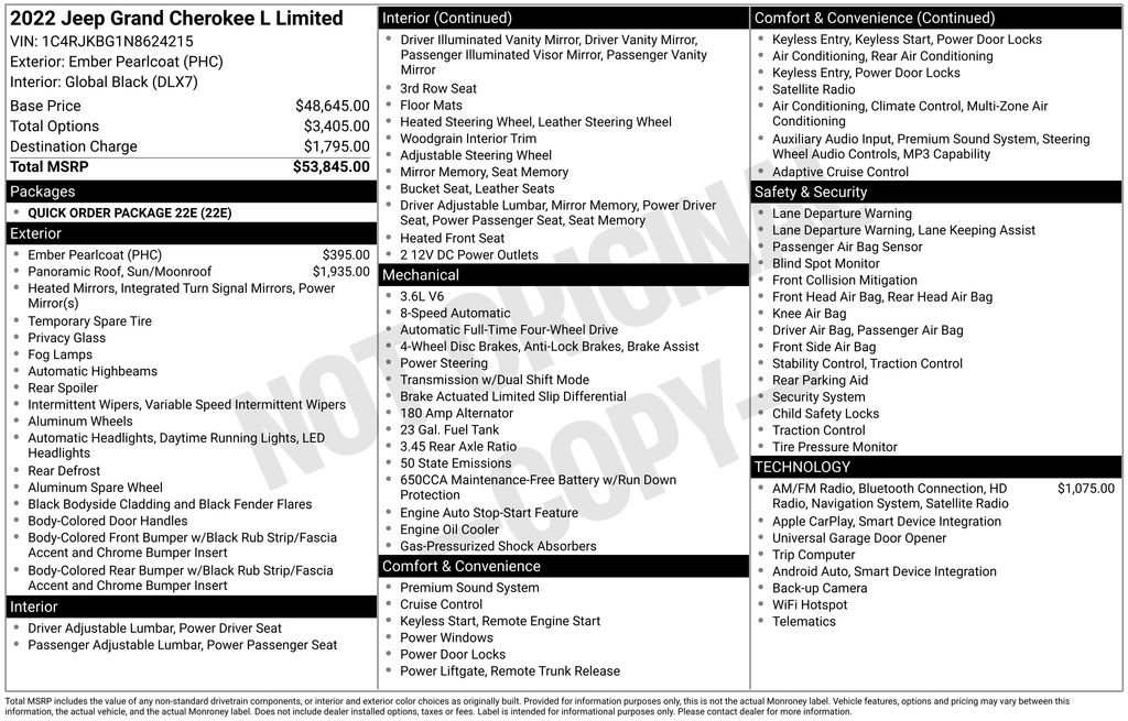 Certified 2022 Jeep Grand Cherokee L Limited image 46