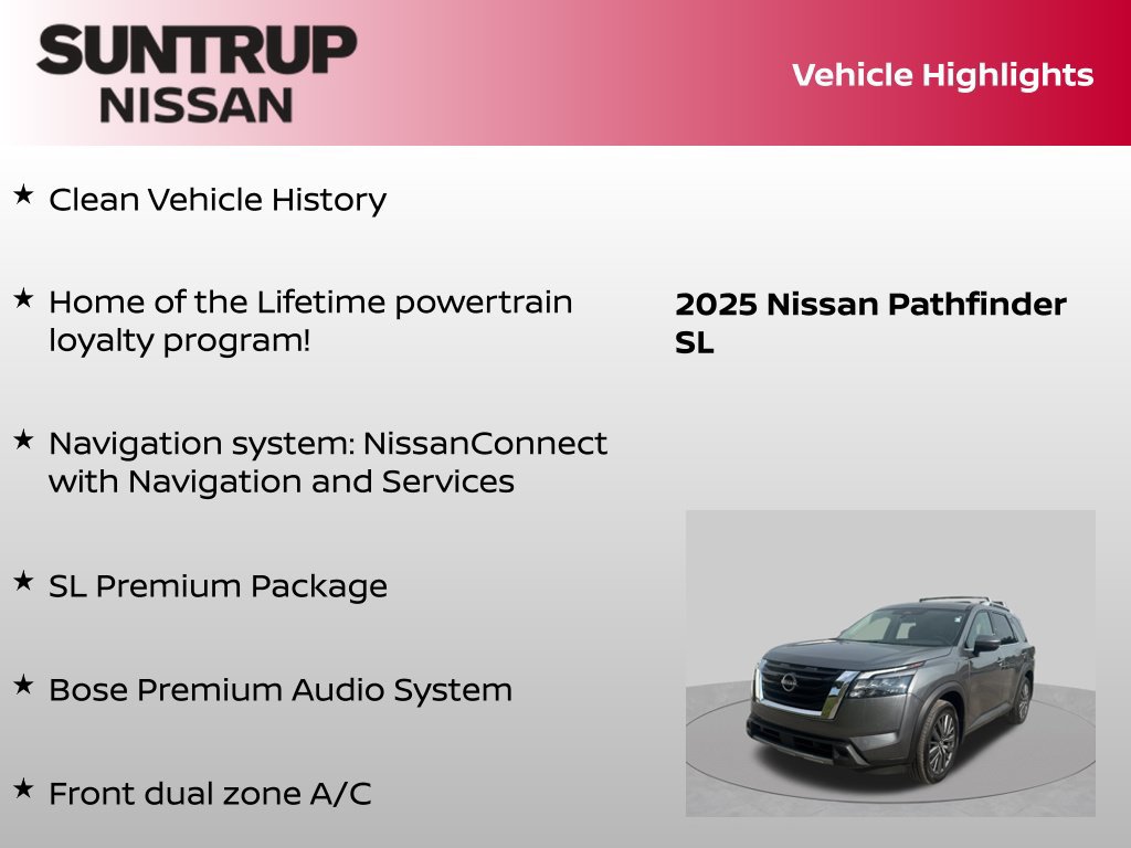 Certified 2025 Nissan Pathfinder SL w/ SL Premium Package AWD/4WD image 8