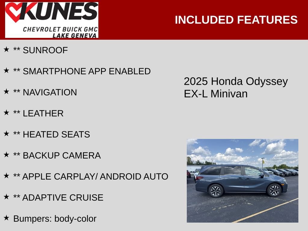 Used 2025 Honda Odyssey EX-L image 2