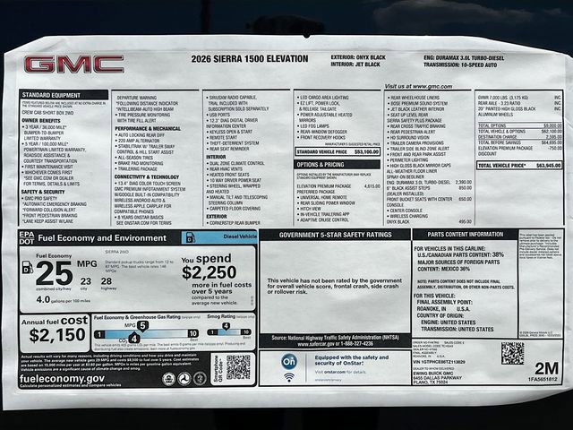 New 2026 GMC Sierra 1500 Elevation w/ Elevation Premium Package image 21