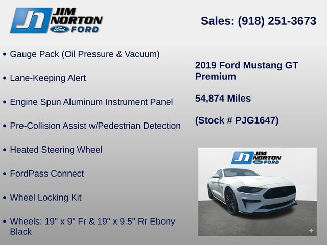 Used 2019 Ford Mustang GT Premium w/ GT Performance Package RWD image 18