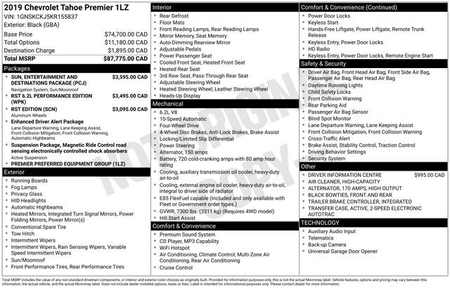 Used 2019 Chevrolet Tahoe Premier AWD/4WD image 8