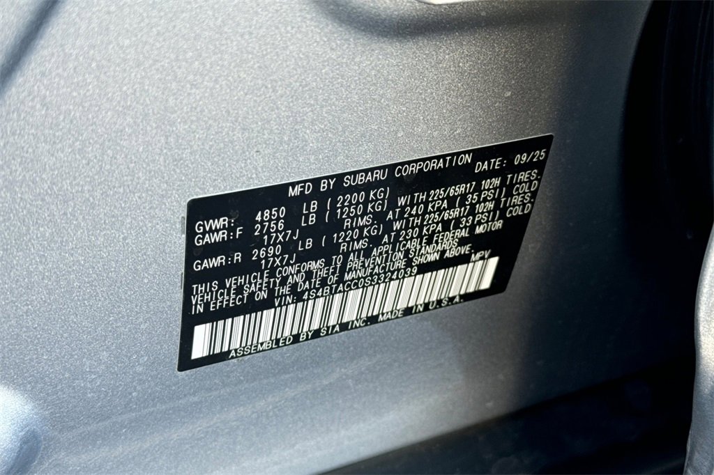 New 2025 Subaru Outback Premium image 32